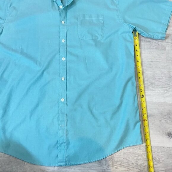 Miller Performance 100% Organic Cotton Size 2XT Teal Blue Short Sleeve Shirt - Picture 12 of 16
